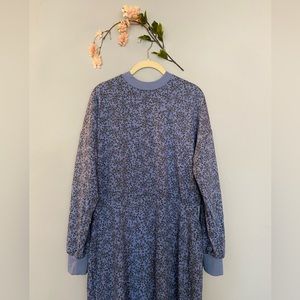 Long sleeve floral dress | periwinkle blue | spring dress | summer dress